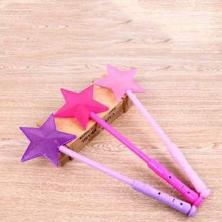Luminous wand children''s magic wand concert props fluorescent wand floor stand luminous toys pop up fairy wand night light 9