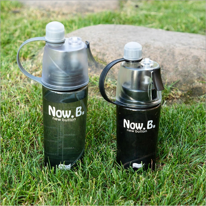 Sports plastic cup spray cup outdoor portable cup creative gift cup hydrating water cup 920847171555