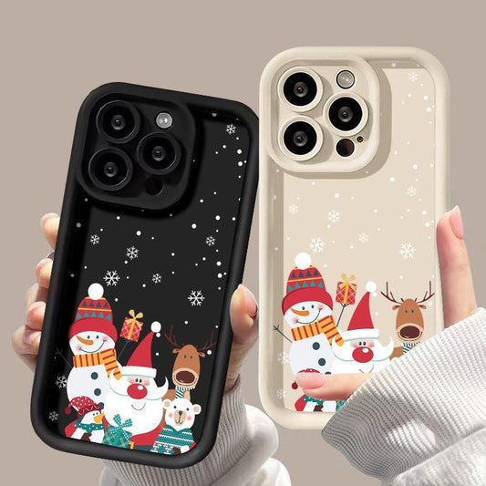 Cute Santa Claus Phone Case Frosted Advanced Christmas Pattern Case For Phone Shockproof Soft Silicone Phone Cover 920ea9f8 5
