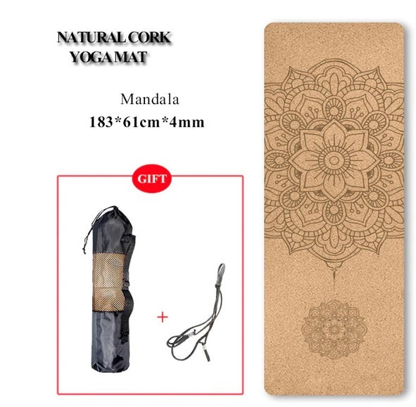 Portable Cork Yoga Non-Slip Exercise Mat Composite Environmentally Friendly TPE 920fabaa 1d17 40b6 bc0d a5b00004f08c