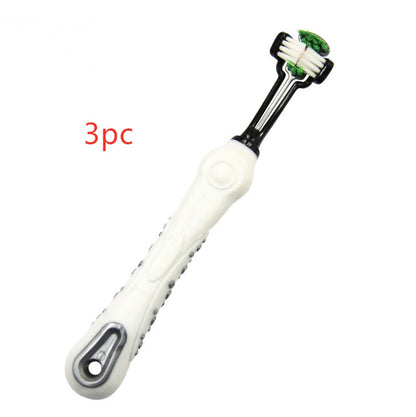 Three Sided Pet Toothbrush Dog Brush Bad Breath Tartar Teeth Care 921024668034