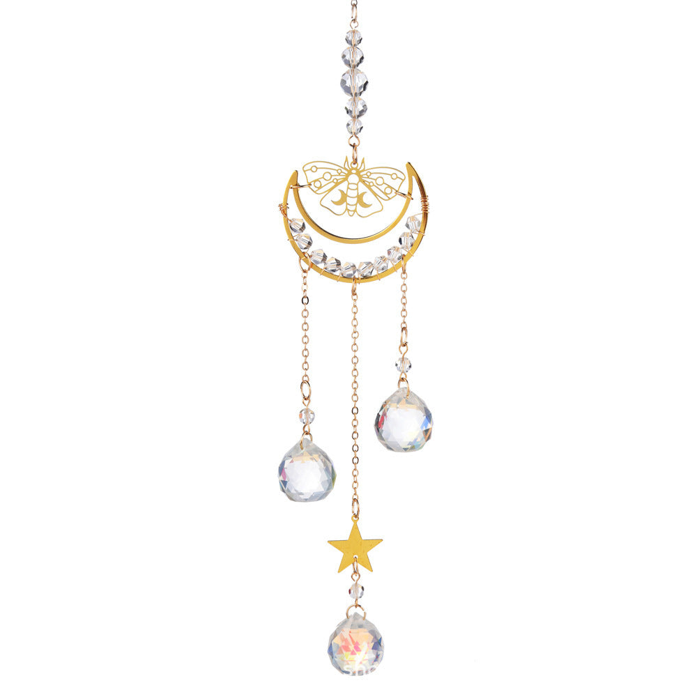 Beautiful Pendant Moon Butterfly Moth Sunshine Catcher 9210cb11 7de7 4e95 8df6 2d4f526829f7