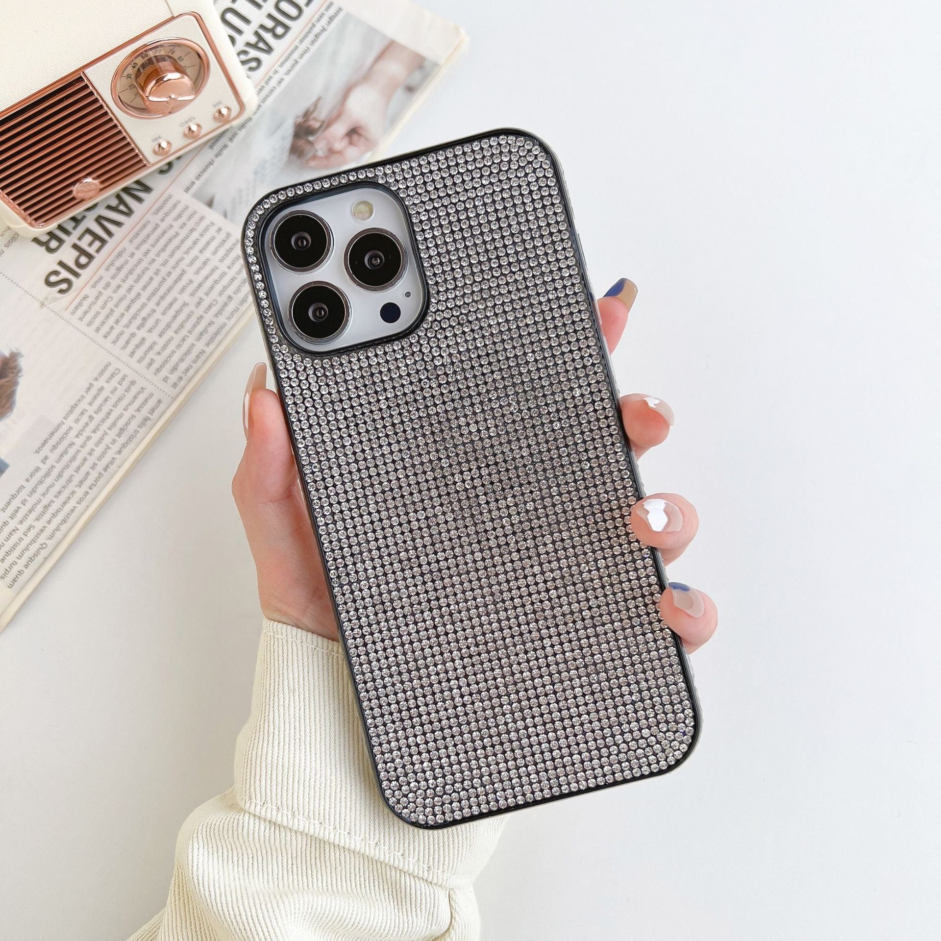 Mobile Phone Case Diamond-encrusted Anti-fall 9212287e ba02 44c7 96ba a1d0432d8f31 0a03dd6a 127e 40d5 901d d141e6adeb09