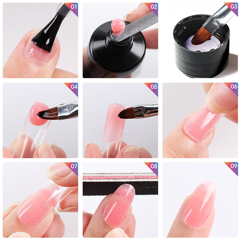 Multi-color mixed nail solid model glue 921424471333