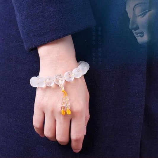 White Crystal Bracelet For Men And Women 9214b7a8 fd44 4823 86ce 76bbb25cd9de