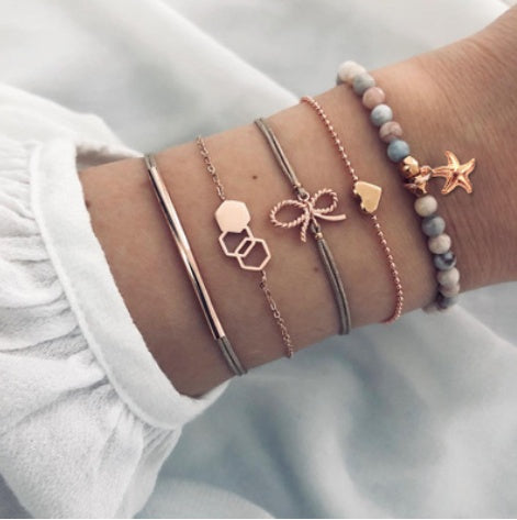 Bohemian Bracelets & Bangles Set Vintage Bead Boho Charm Bracelet For Women Jewelry Accessories Pulseras Mujer Bijoux Femme 9