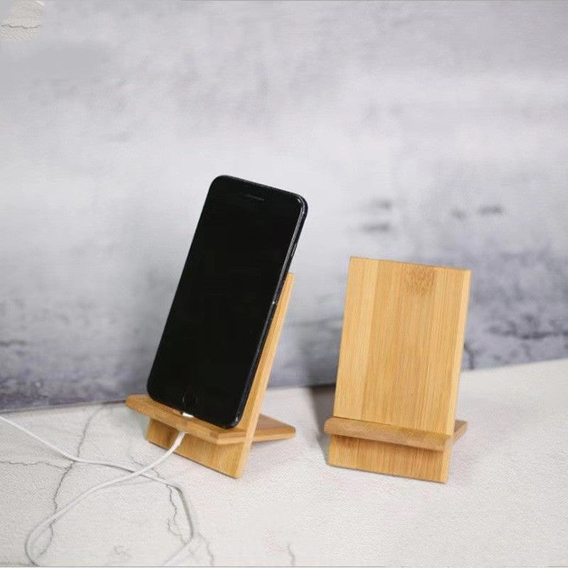 Desktop Bamboo Phone Holder Charging - 图片 6