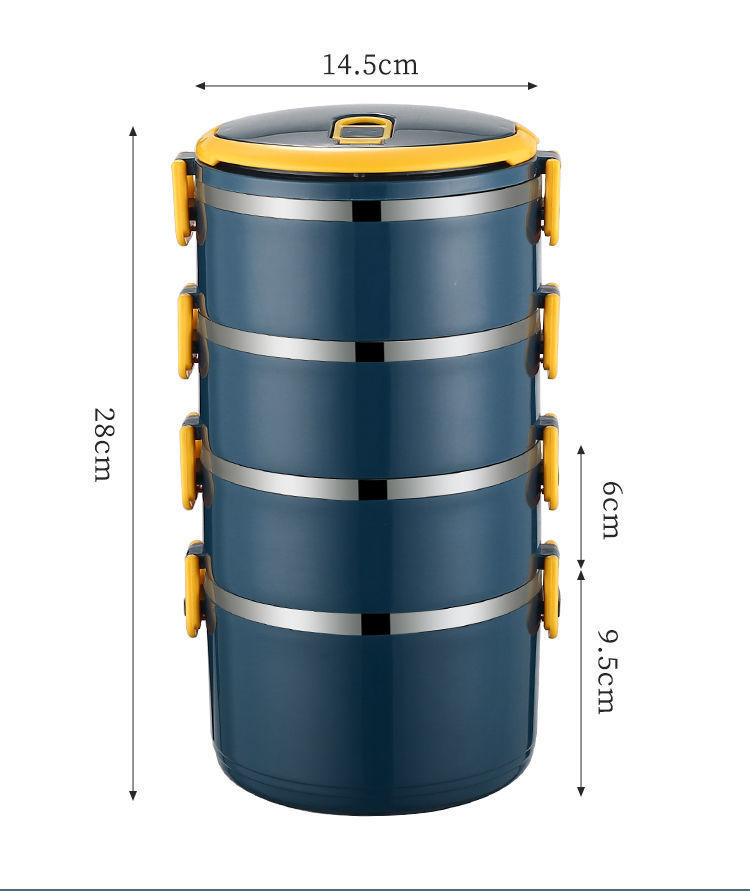 Sealed Insulated Lunch Box Bucket Office Worker Stainless Steel Lunch Box Microwave Oven With Lid Heated Bento Box Student Fe