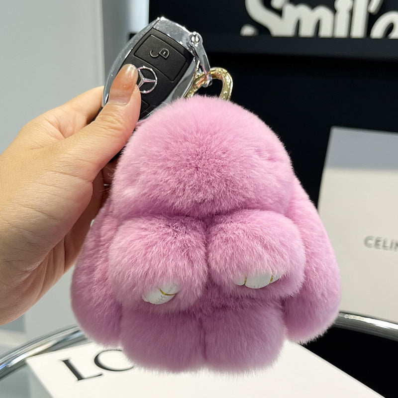 Cute Plush Doll Bunny Car Key Ring Pendant 922b6b96 a853 4242 9a34 2e634d7f8328