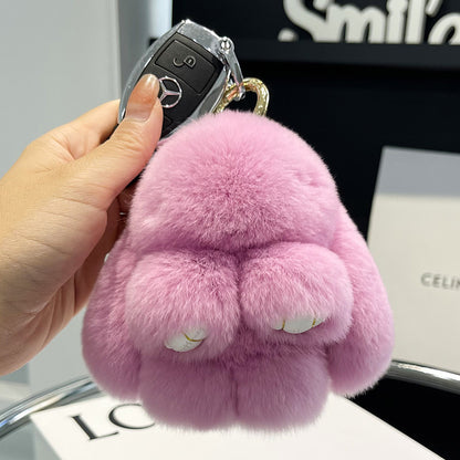 Cute Plush Doll Bunny Car Key Ring Pendant 922b6b96 a853 4242 9a34 2e634d7f8328