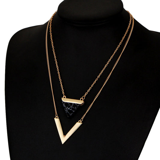 Triangle turquoise pendant 923142740018