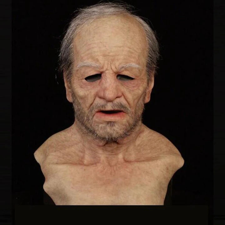 Old White Mask Bald Old Latex Headgear Halloween Cosplay Funny Props 92366e7b a6b3 467d 86c2 90e5252f11f4