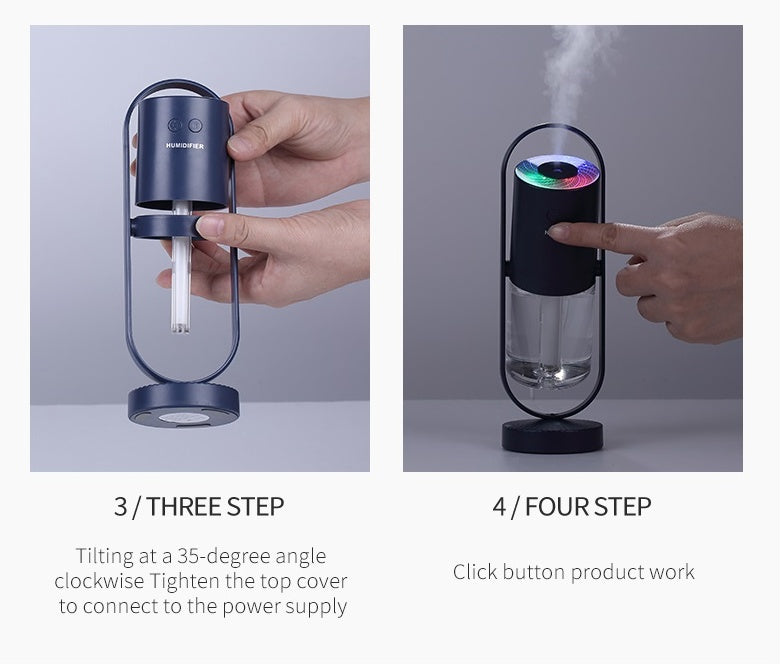 Magic Shadow USB Air Humidifier For Home With Projection Night Lights Ultrasonic Car Mist Maker Mini Office Air Purifier 9236