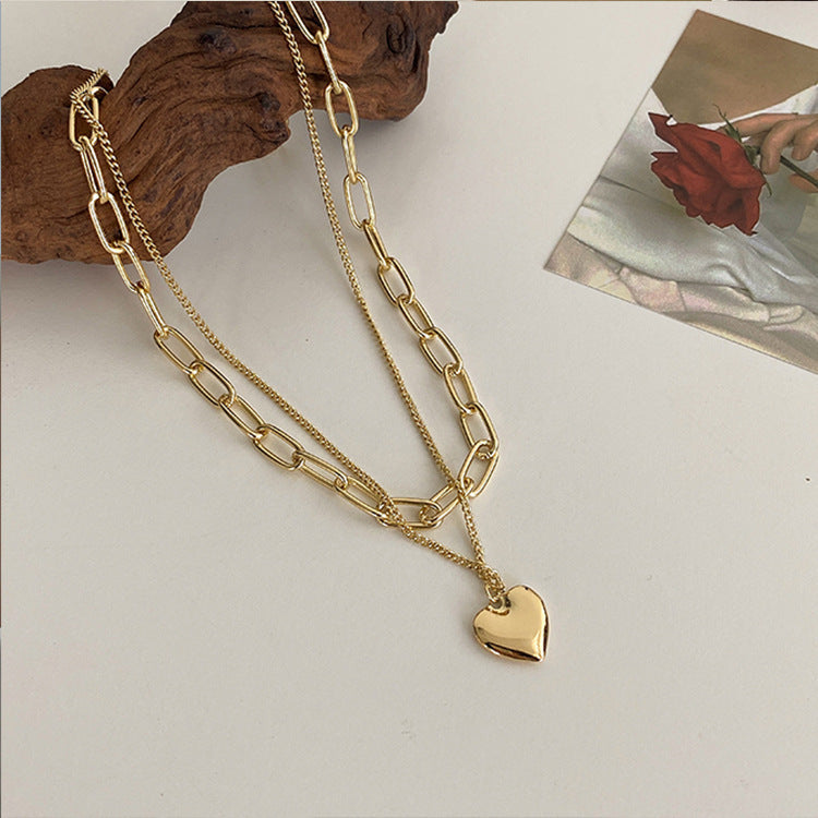 Frosty Wind Hip Hop Love Heart Pendant Necklace 923aebdc ec3d 4e88 bf06 1b7749f2b0b0