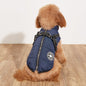 Pet Warm Dog Cotton-padded Clothes Fleece-lined Thickened Reflective Gallus 924255ba 95aa 42cb 839f 267426b557a2