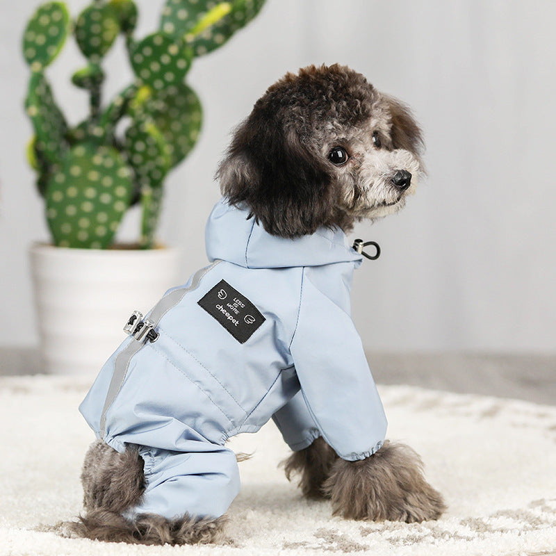 Dogs all-inclusive waterproof hooded raincoat 924702558264