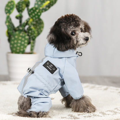 Dogs all-inclusive waterproof hooded raincoat 924702558264