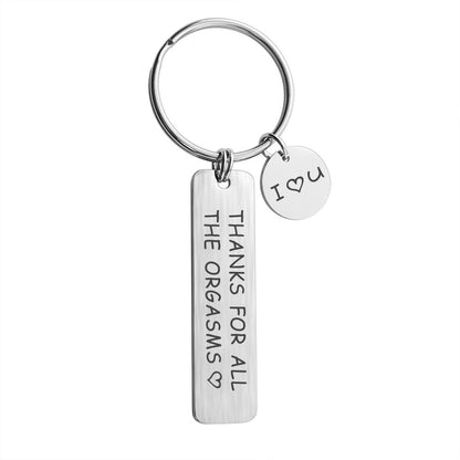 Metal Keychain Cross-Border Brushed Valentine's Day Keychain 925998489009