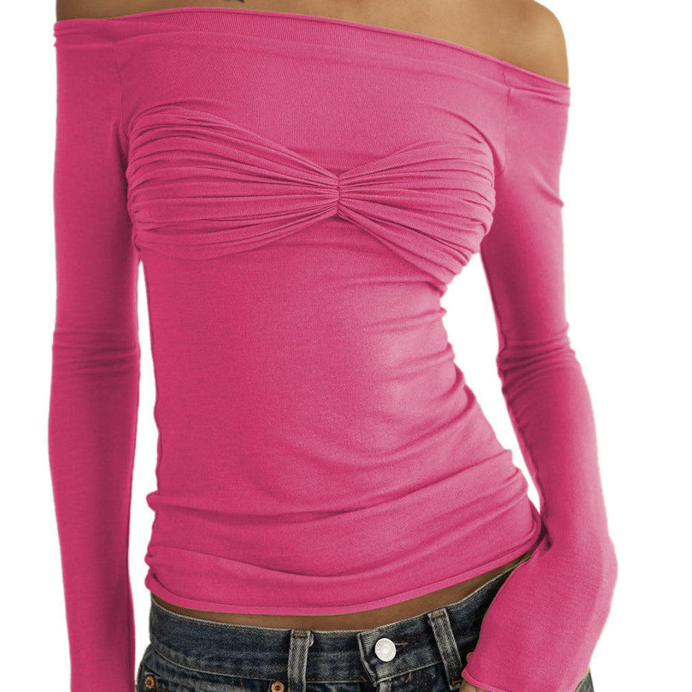 Perspective One-line Neck T-shirt Top 9259e12f 8137 4bea acea e2f23e1ae6b0