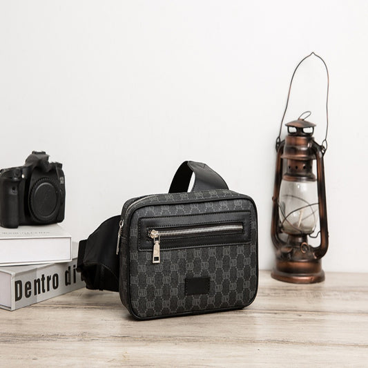 Men's Belt Vintage Letter Print Shoulder Crossbody Bag 925e7b14 5656 4834 89e1 3815bb44e4b9