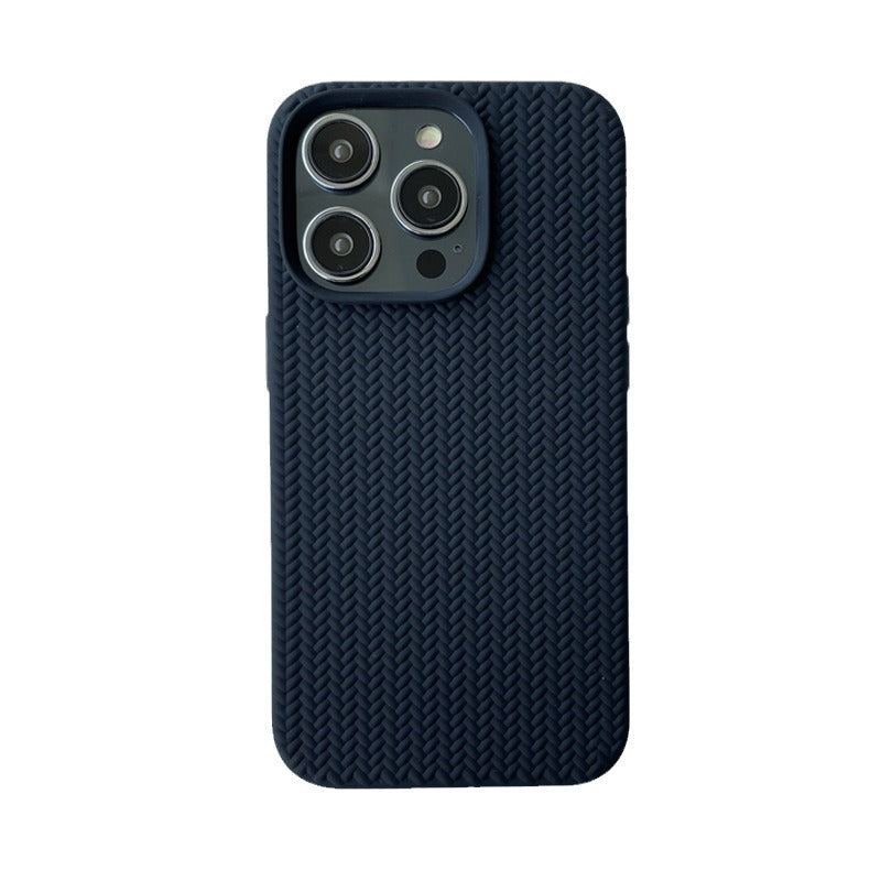 Liquid Silicone Woven Pattern Phone Case - 图片 2