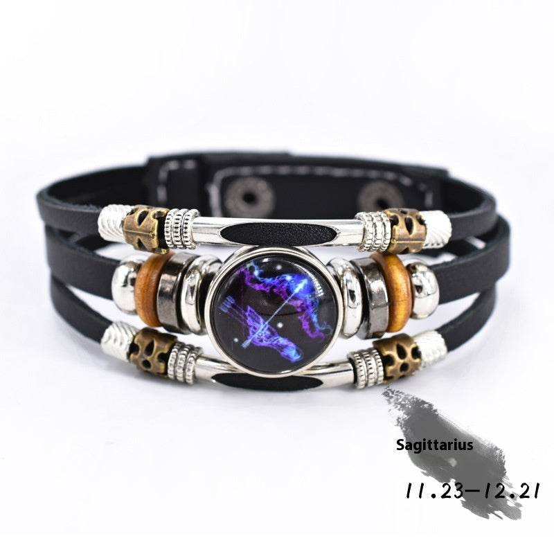 Personalized Three-layer Woven Beads Leather Bracelet 926b2a11 c488 440b 8629 68e000f7f8b2 trans