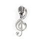 Retro microphone music brooch 929391642537