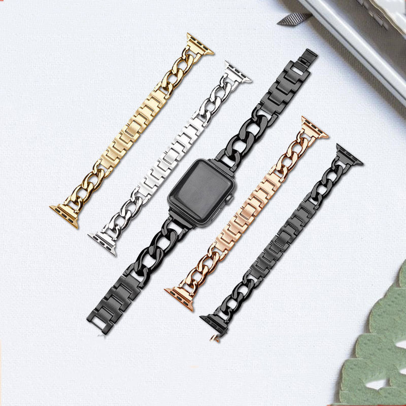 Strap Metal Wrist Strap Stainless Steel Denim Single Chain Watch Band 92a03363 9211 46eb a730 ab2c91ac31ec