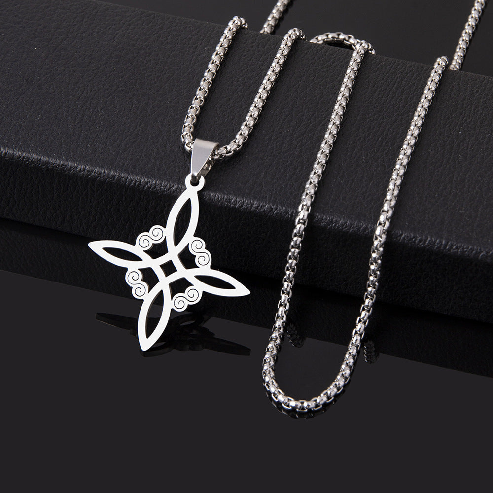 Irish Knot Cross Necklace Popular Square Hollowed Out 92a8c246 f9c9 4c70 b539 764f309f7e42