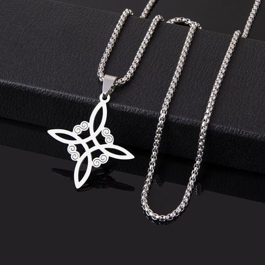 Irish Knot Cross Necklace Popular Square Hollowed Out 92a8c246 f9c9 4c70 b539 764f309f7e42