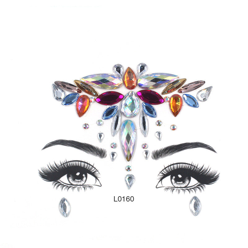 Women's Fashion Party Decoration Face Stickers 92ac180b ed98 4f04 9d64 ac16cd686d31