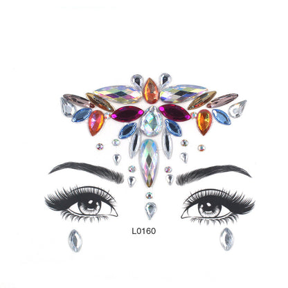 Women's Fashion Party Decoration Face Stickers 92ac180b ed98 4f04 9d64 ac16cd686d31