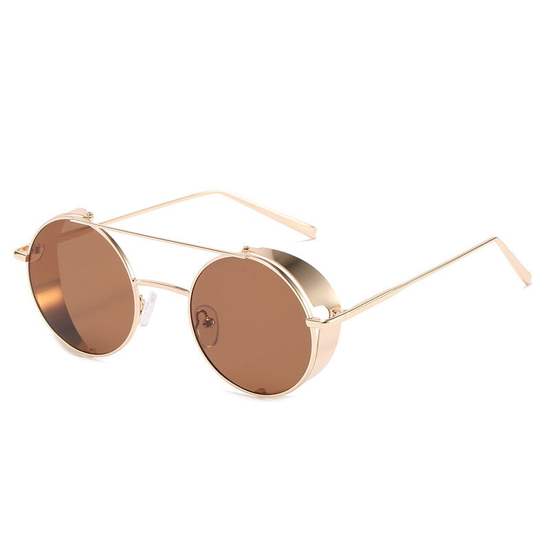 New Metal Double Beam Sunglasses Retro Round Glasses 92b1e544 a791 4ad2 8a66 d4e892d4dd8c