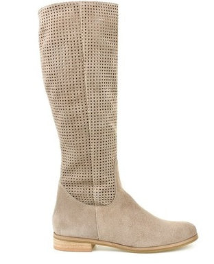 Low Heel Large Size Round Head Air Vent Suede High Boots 92b4c89f ccfd 4787 aa02 085d0be537f5