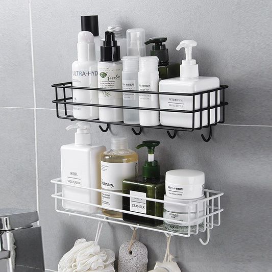 Bathroom Rack Black Wall-mounted Iron Bathroom Towel Rack 92b72438 944a 46b2 ae63 0d4f9ad72e35