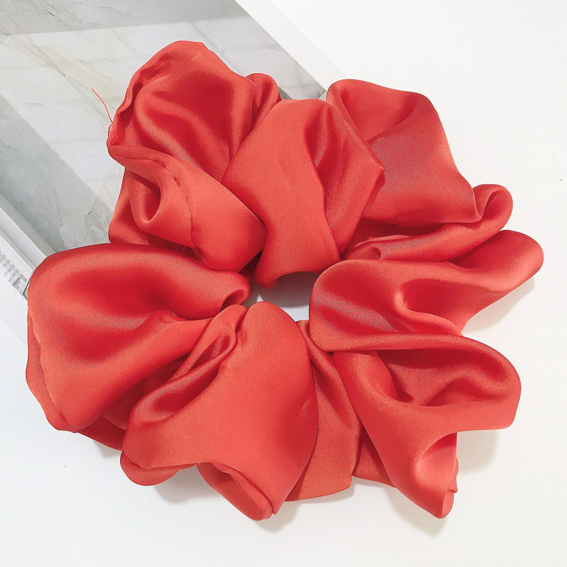 Oversized Smooth Satin Large Intestine Circle Hair Tie 92cbb2e1 bd53 4e1e b5b8 12be782fcc64