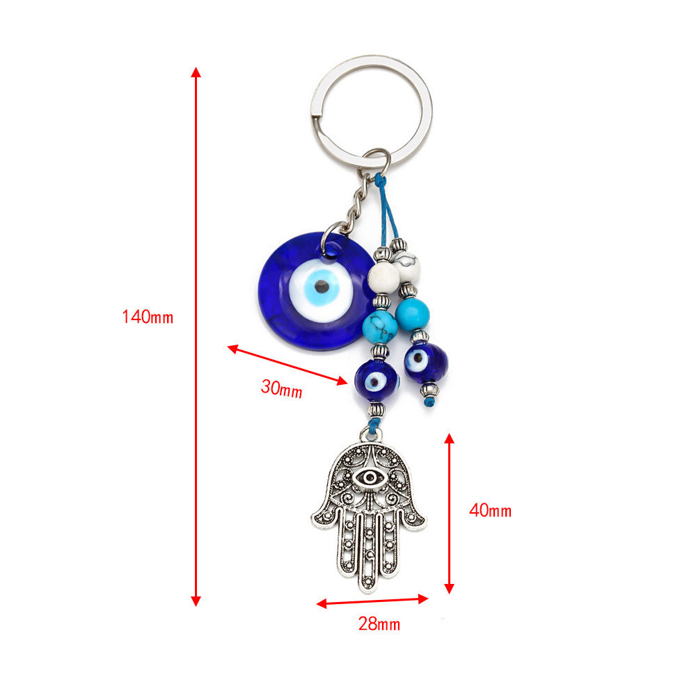 Vintage Glass Tassel Alloy Palm Key Pendant 92eab7b0 e7de 4202 bd8d f1dfdc3995b0