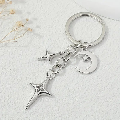 Alloy Star Hollow Keychain Ornaments Couple Men's And Women's Bags Pendant 9302faf3 8a5b 440b 9275 f0946b30bb20