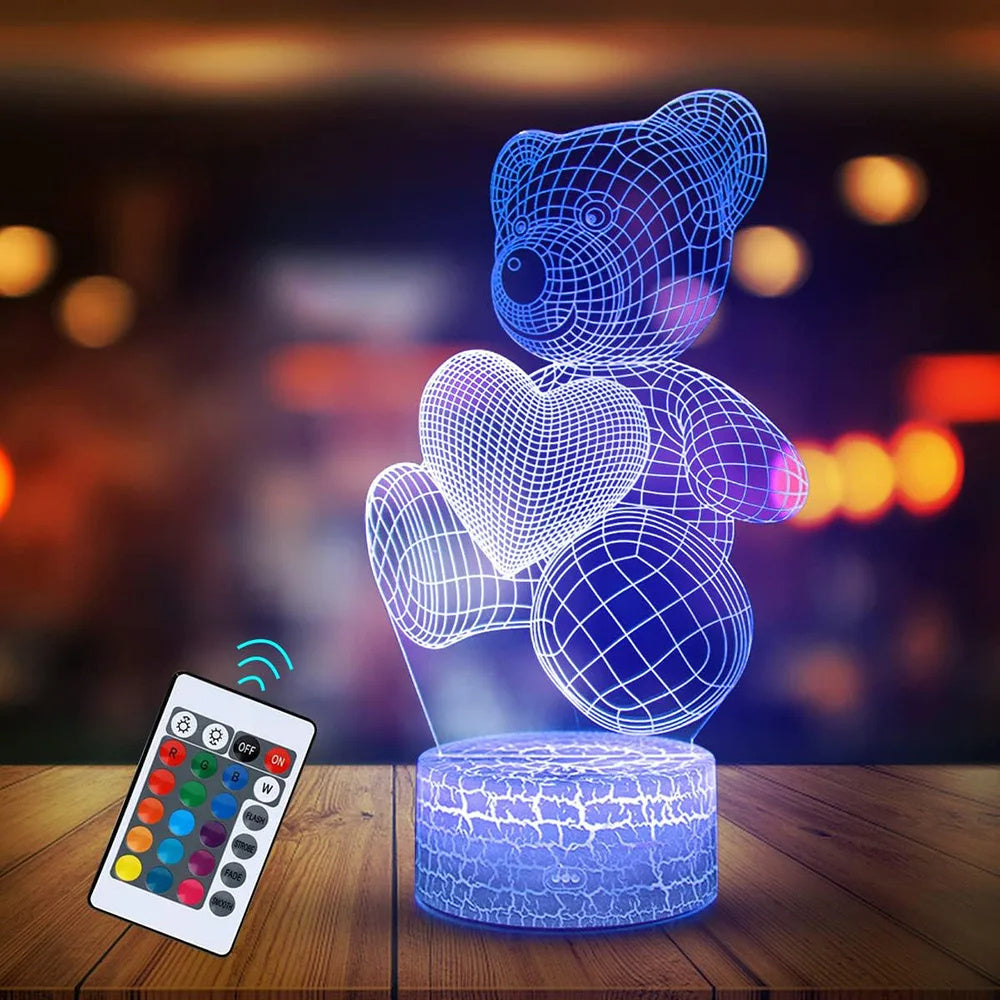3D Lamp Acrylic USB LED Night Lights Neon Sign Lamp Xmas Christmas Decorations For Home Bedroom Birthday Decor Valentines Day Gifts - HD Wireless Product #12