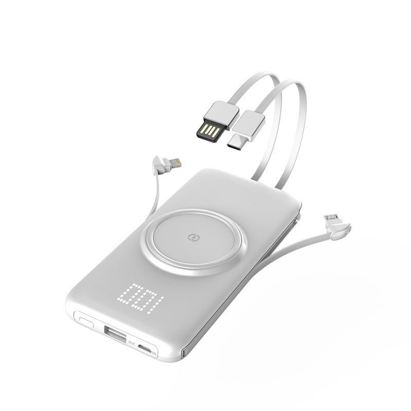 Large-capacity wireless power bank with cable 9317434164152