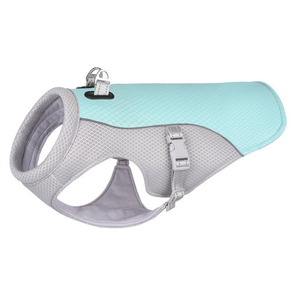 Summer Pet Dog Cooling Vest Heat Resistant Cool Dogs Clothes Breathable Sun-proof Clothing For Small Large Dogs Outdoor Walki