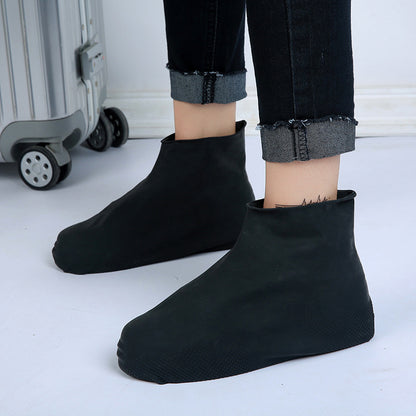 Men and women hiking slip wearable easy to carry silicone rain boots 932609823778