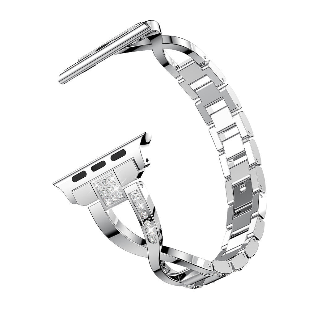 X-shaped Chain Metal Diamond Watch Band 932a9713 5e02 40d1 9fa1 75dcb571e96a