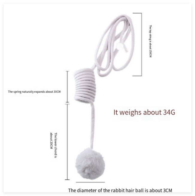 Cat Toy Self-Hi Sucker Spring Rabbit Hair Ball Interactive Play Pet Supplies Interactive Toys 932dca8f 0114 4767 831a 3c3d513