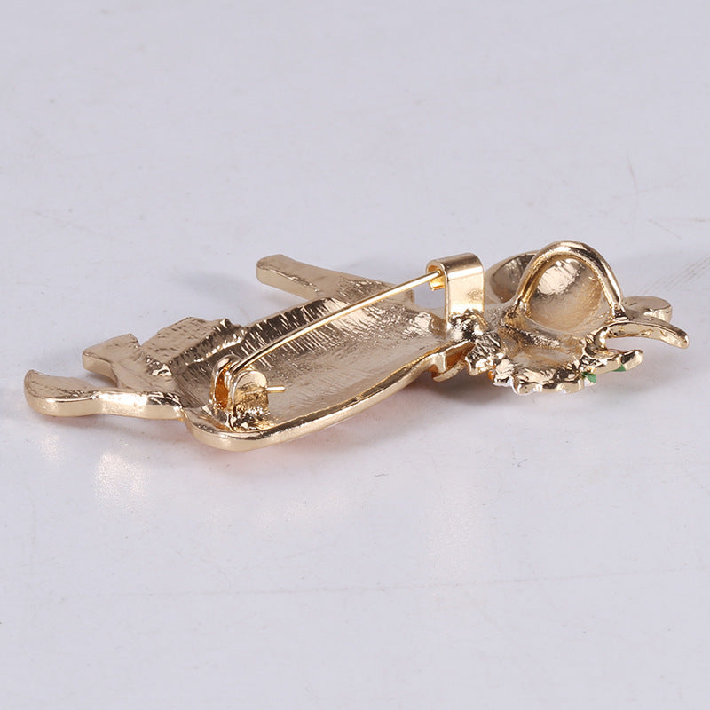 Fashion Alloy Dripping Oil Small Flower Cow Brooch 93434652 c1a8 4f0e 8a01 ee249bc4e30e