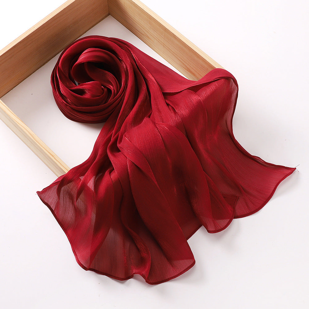 Breathable Cool Island Satin Smooth Silk Toe Scarf 9344ecb0 0793 4eff ba48 0e63b1019c94
