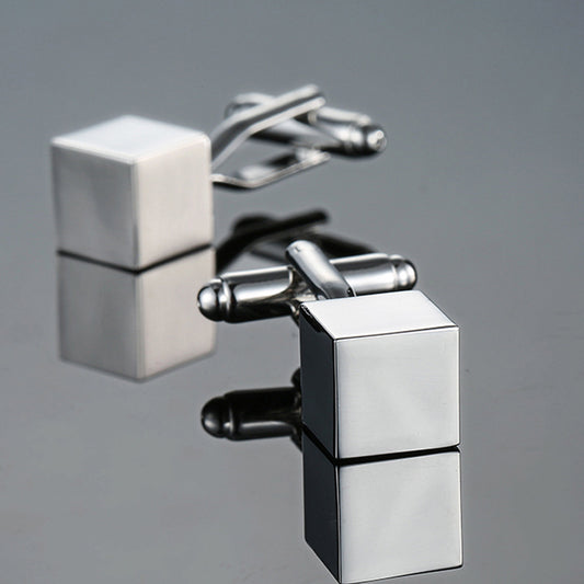 Men's Enamel Craft Vintage Pattern Series Cube Cufflinks 9347713186 371375515