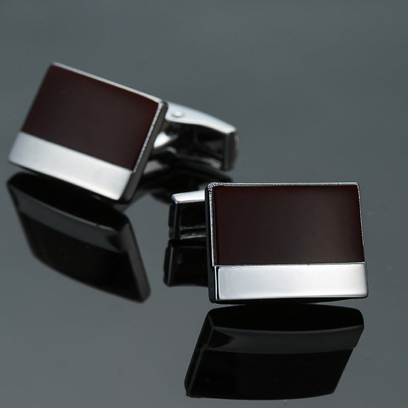 Men's Enamel Craft Vintage Pattern Series Cube Cufflinks 9347713937 371375515