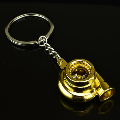 Creative Car Modification Turbocharger Engine Metal Keychain 9363996387498