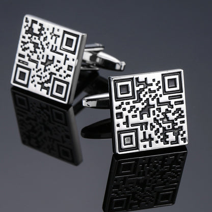 Men's Enamel Craft Vintage Pattern Series Cube Cufflinks 9367091266 371375515